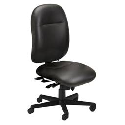 Comfort Series Big & Tall 24-Hour High Performance Chair, Leather ...